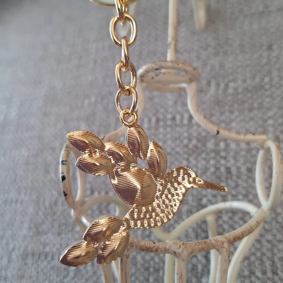 Hummingbird Purse Charm Keychain - Picture 3 of 4